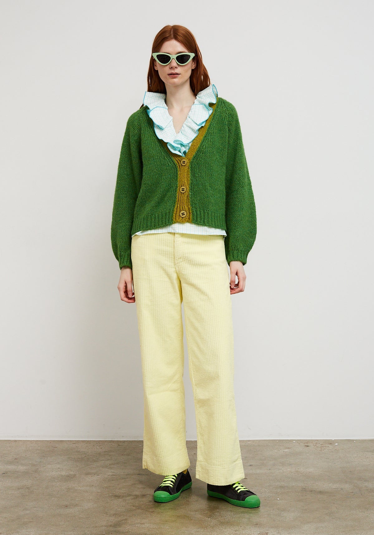 Dr Bloom Cocoon Green Cardigan