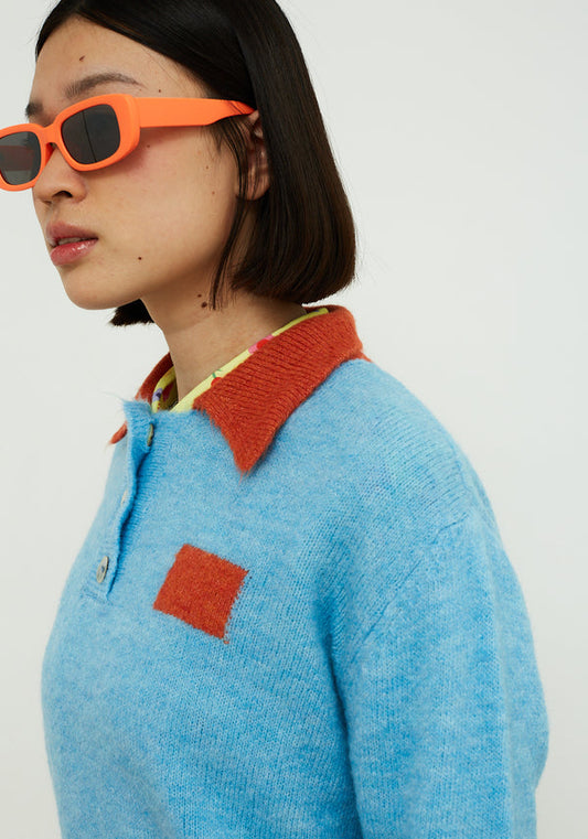 Dr Bloom Jersey Poppy Blue