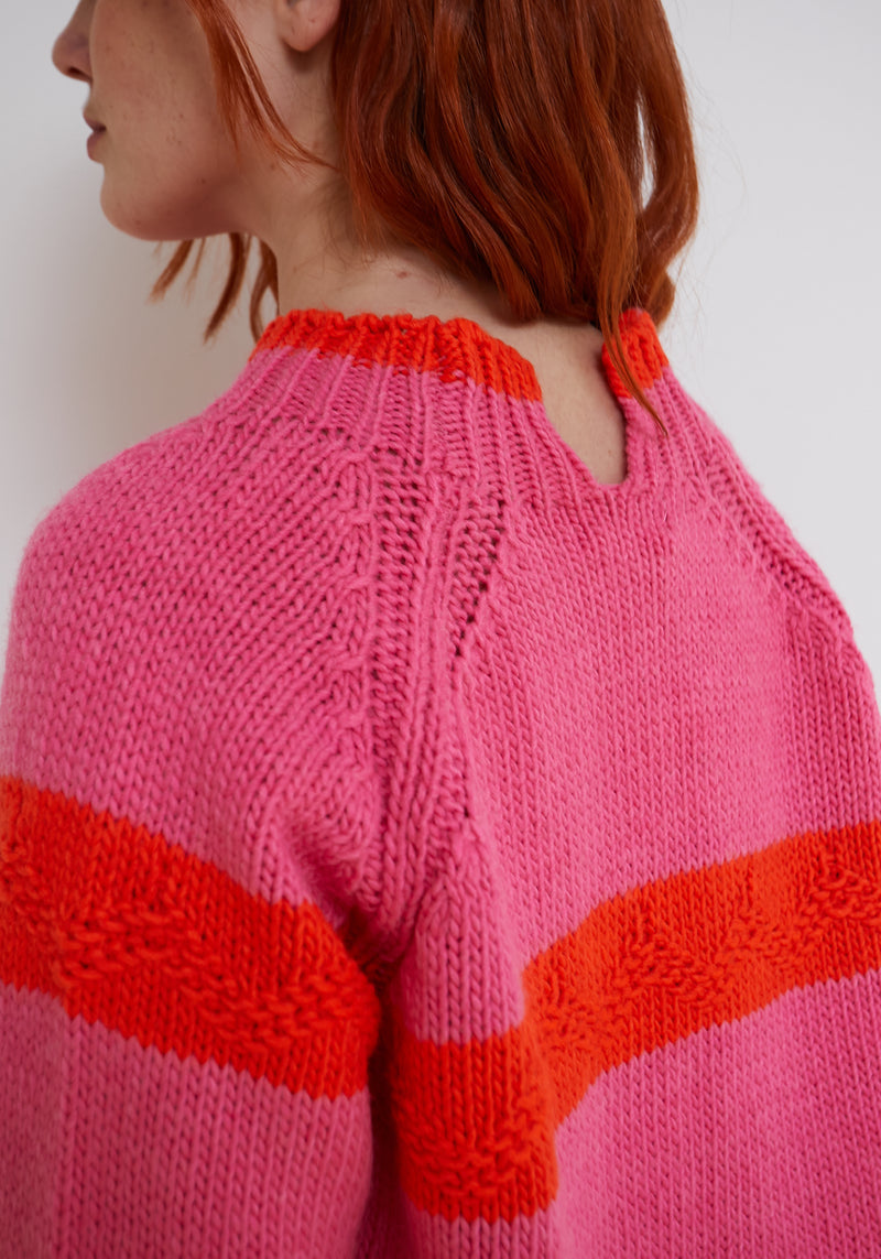 Dr Bloom Pink Candy Sweater