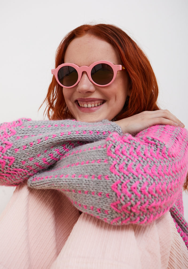 Dr Bloom Pink Prime Sweater