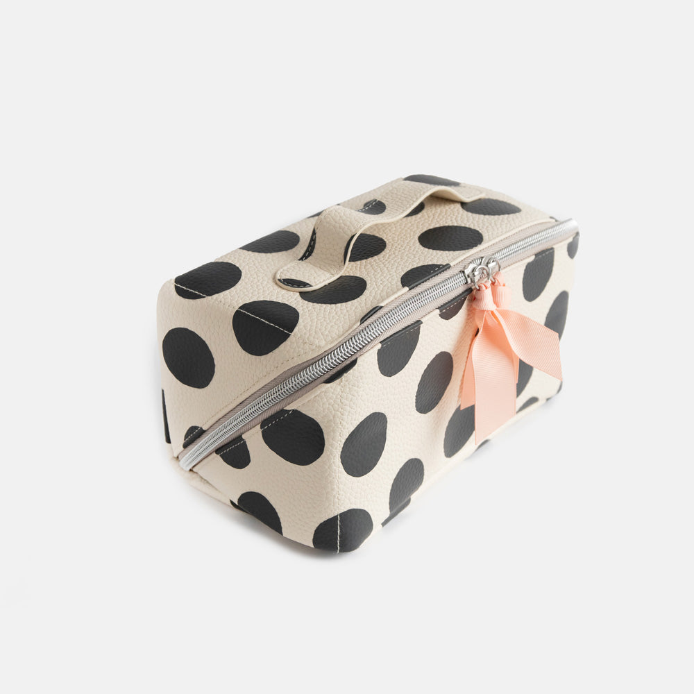 Caroline Gardner Mono Spots Flat Lay Washbag