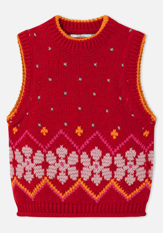 Dr Bloom Jumpy Red Vest