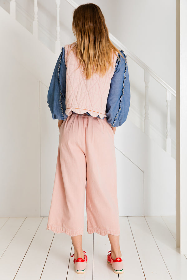 Bonte London Estelle Gilet in Chalk Pink