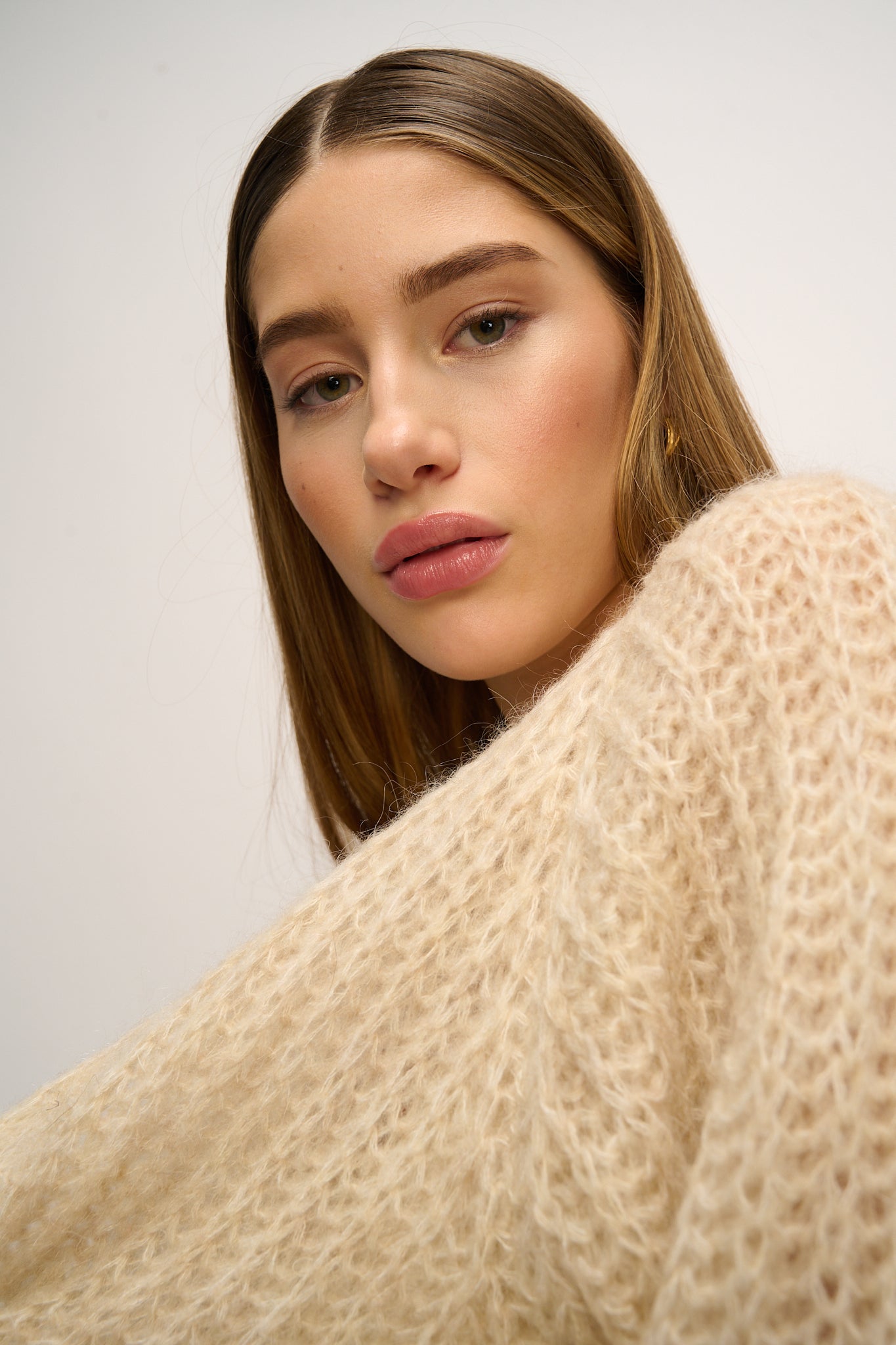 Noella Joseph Knit Cardigan Beige