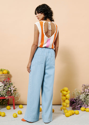 FRNCH Clusia Top in Creme