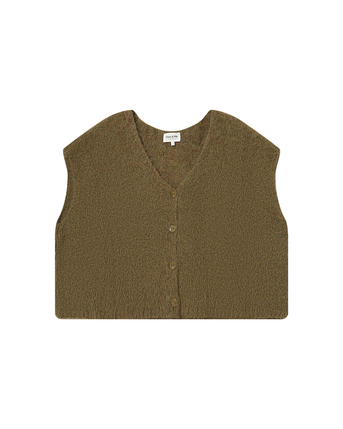 Grace & Mila Savant Cardigan in Olive