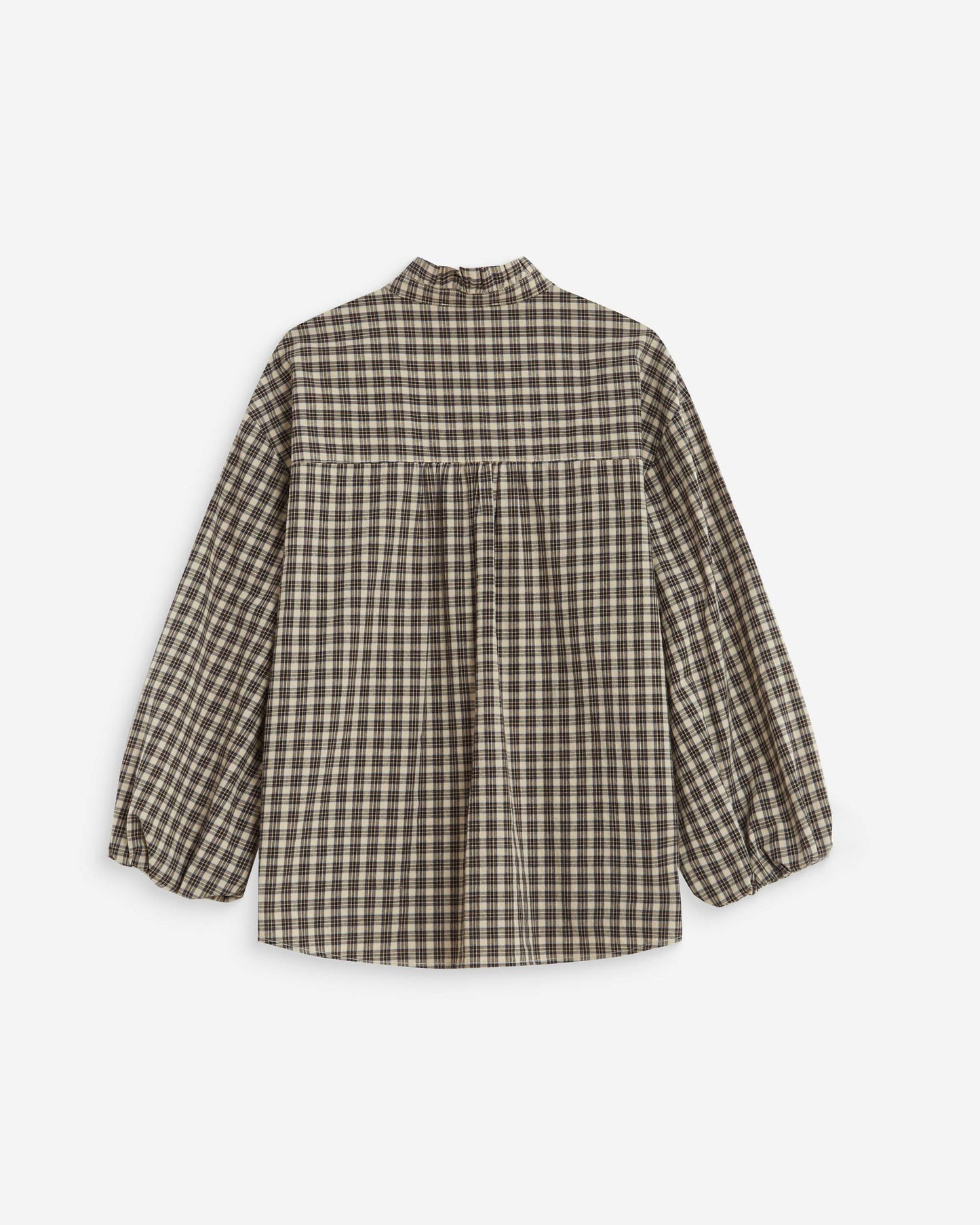 Grace & Mila The ADELIE button-down blouse in Latte