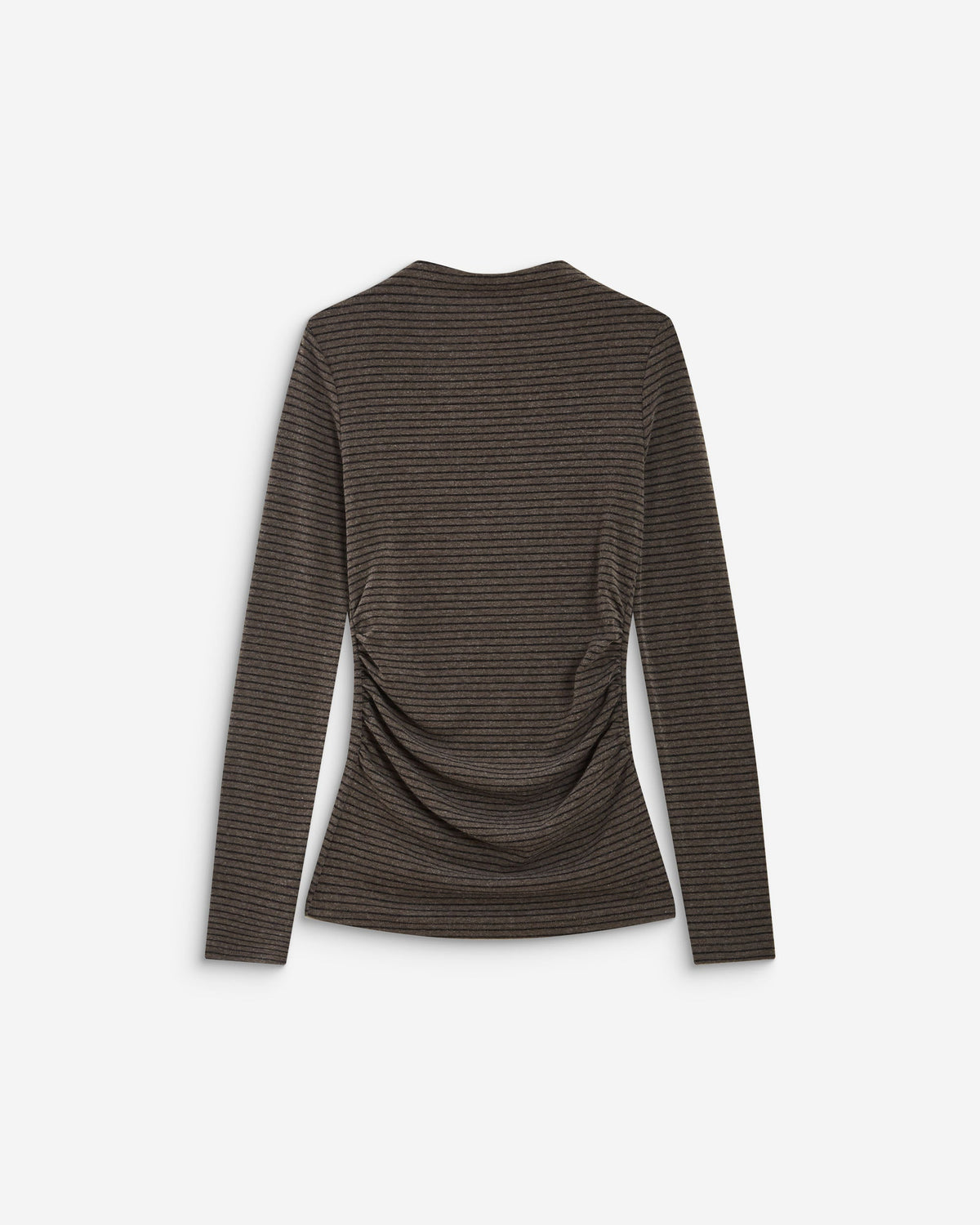 Grace & Mila Striped Aralee Top in Anthracite