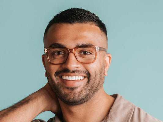 Goodlookers Reading Glasses 'Weybridge' Transparent Brown