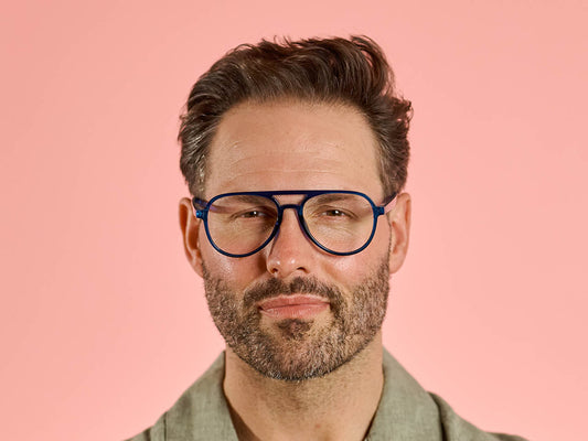 Goodlookers Reading Glasses 'Rockwell' Blue