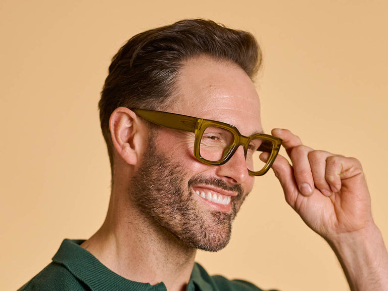 Goodlookers Reading Glasses 'Jordan' Olive