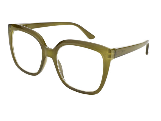 Goodlookers Reading Glasses 'Maddie' Olive