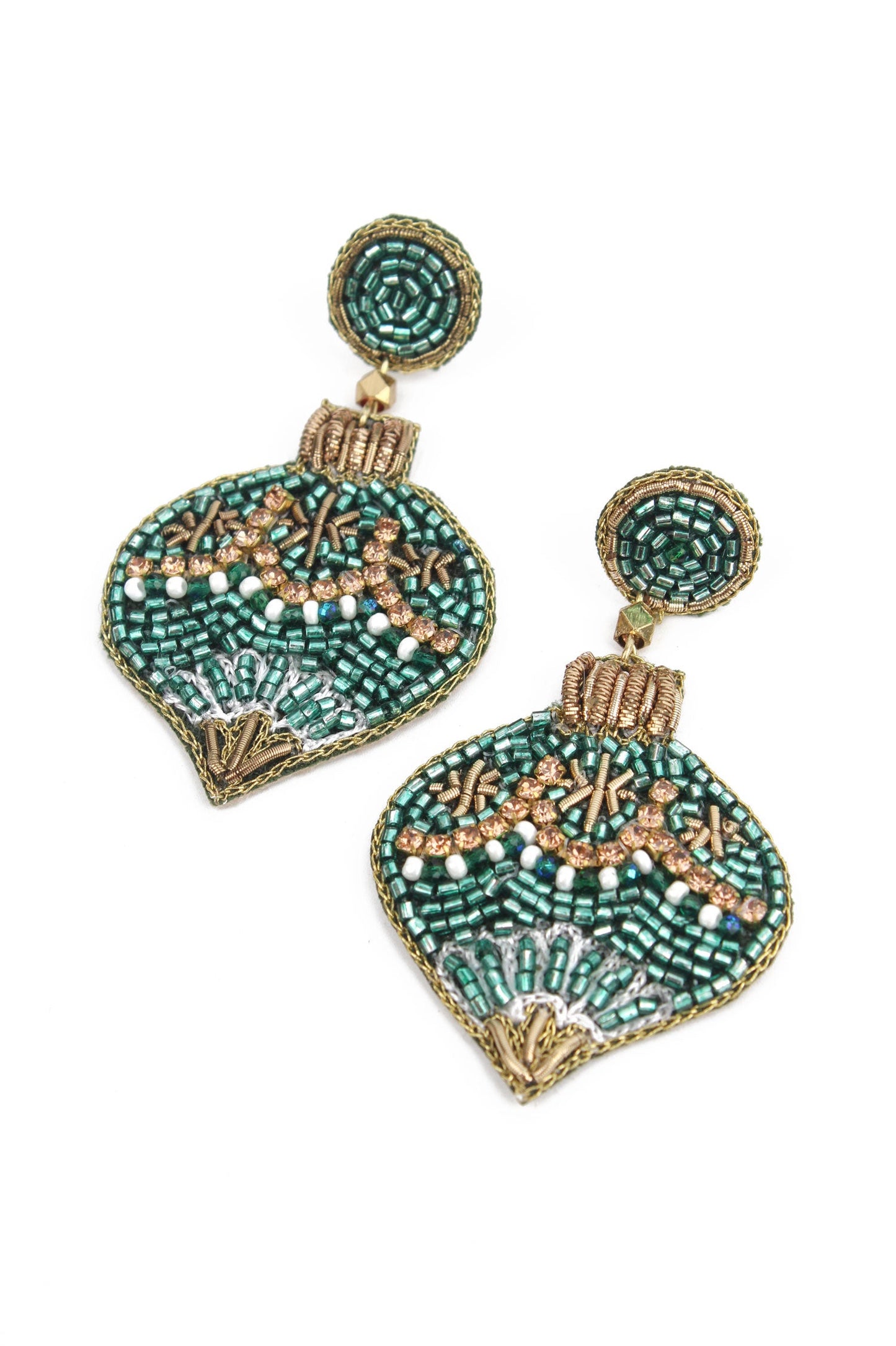 My Doris Green Gold Bauble Earrings