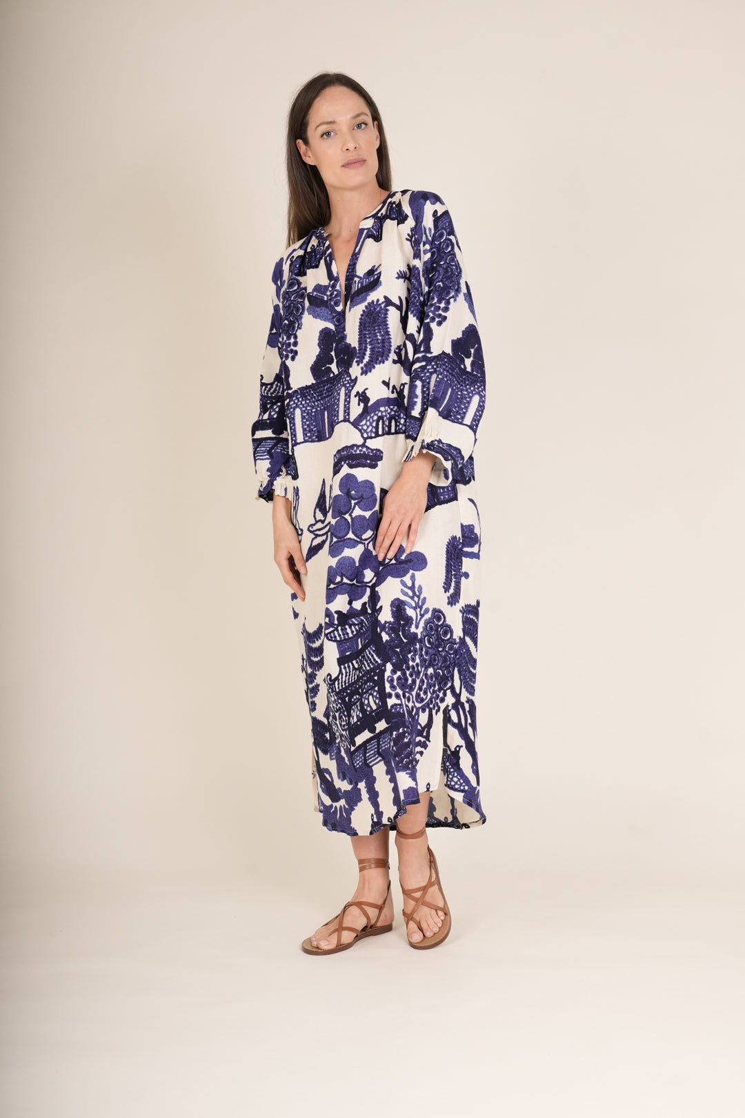 One Hundred Stars Giant Willow Blue Raglan Dress