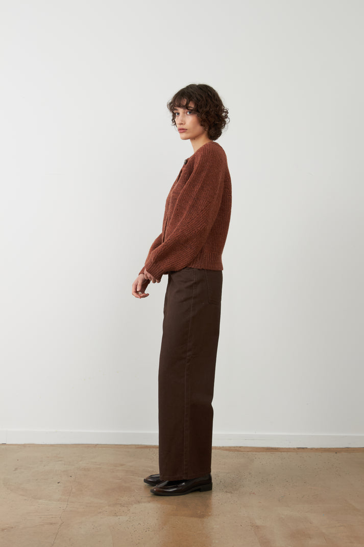 Orfeo Aisling Cardigan in Chocolate