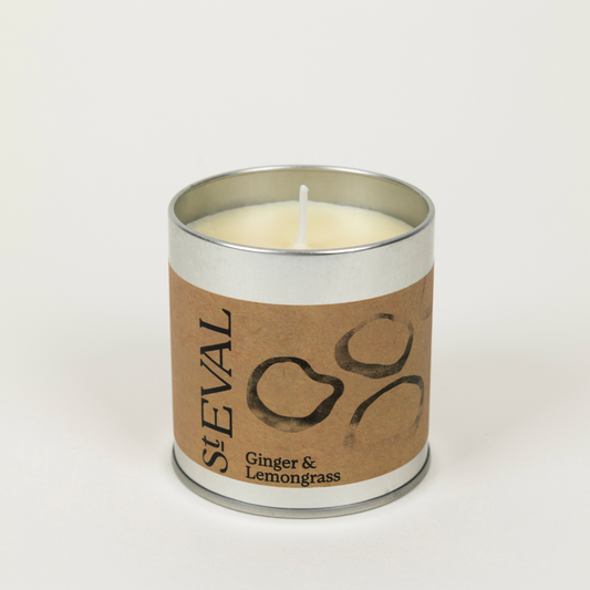 St Eval Ginger & Lemongrass, Scented Tin Candle