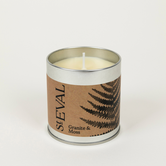 St Eval Granite & Moss, Scented Tin Candle