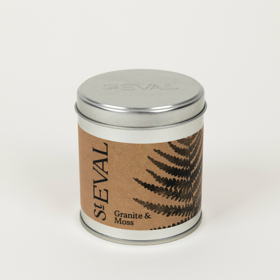 St Eval Granite & Moss, Scented Tin Candle