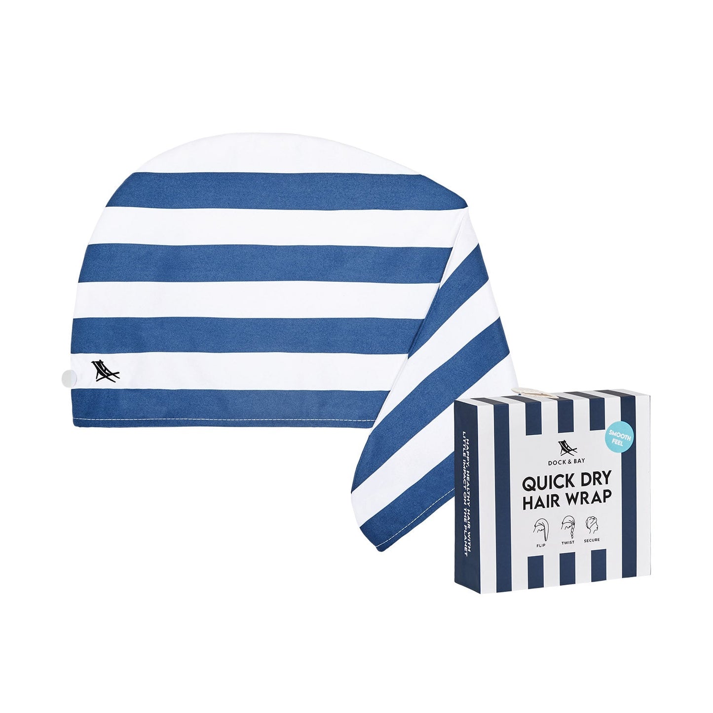 Dock & Bay Hair Wrap - Whitsunday Blue