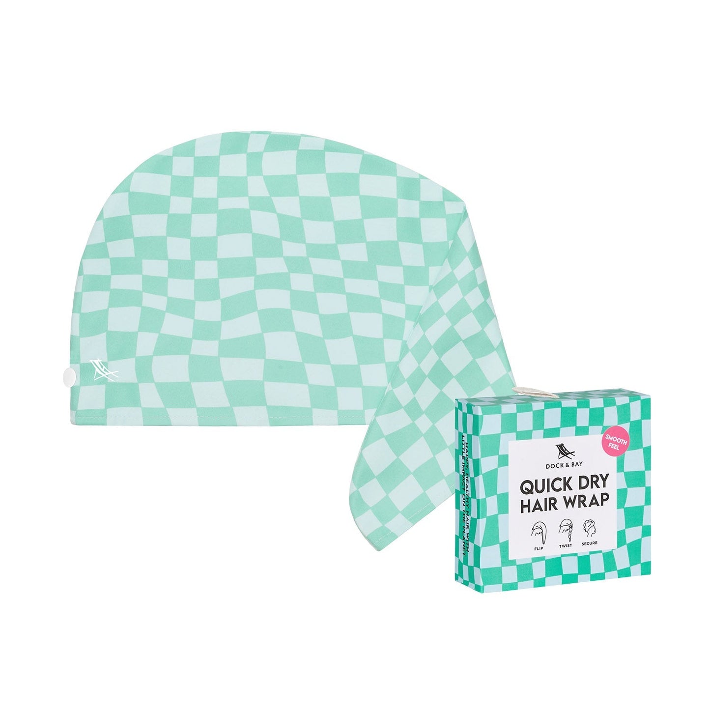 Dock & Bay Hair Wrap - Check Mate - Smooth Feel