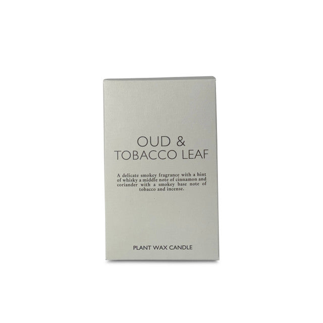 Heaven Scent Ceramic Candle With Lid - Oud & Tobacco Leaf