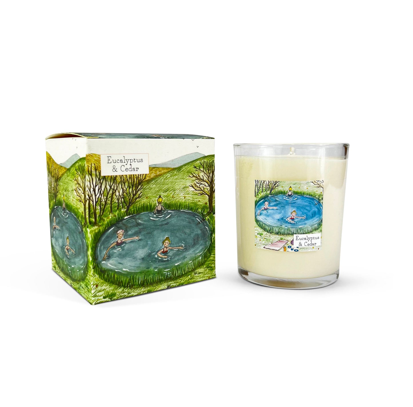 Heaven Scent Life Range Candle Eucalyptus & Cedar (Wild Swimming)