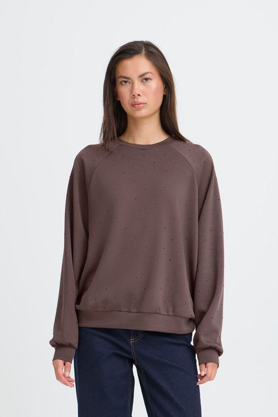 ICHI Amias LS Sweat in Shale