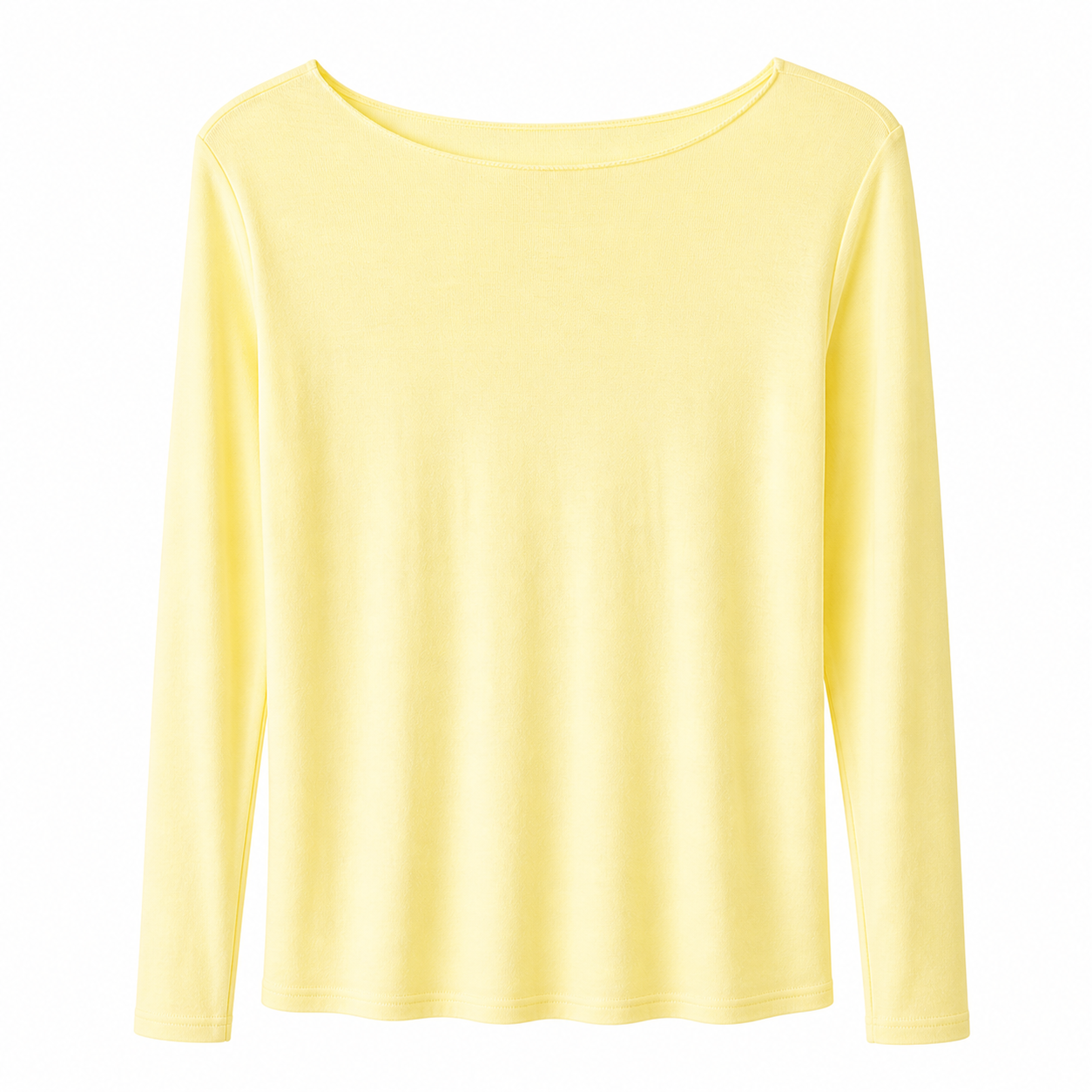 Cashmere Blend Layering Top in Lemon