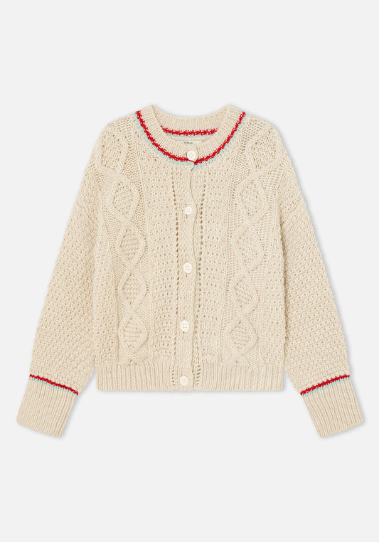 Dr Bloom Ecru Meadow Cardigan