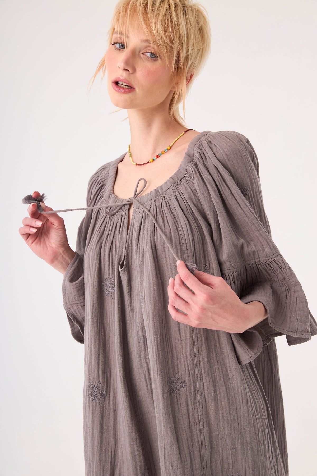 Chico Soleil FAYE DRESS in Grey Stonewear