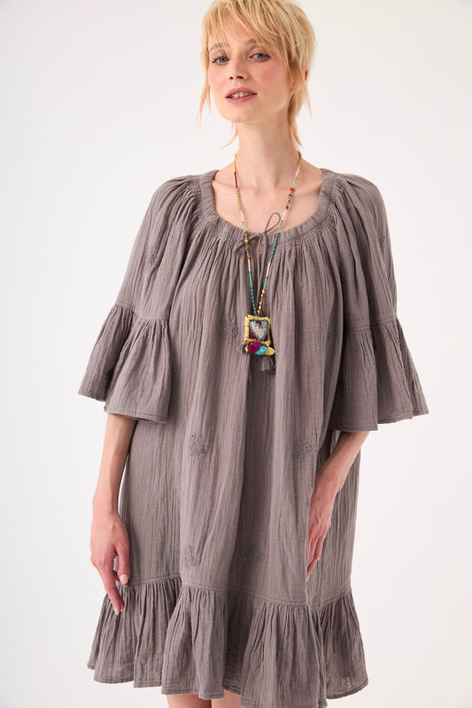 Chico Soleil FAYE DRESS in Grey Stonewear