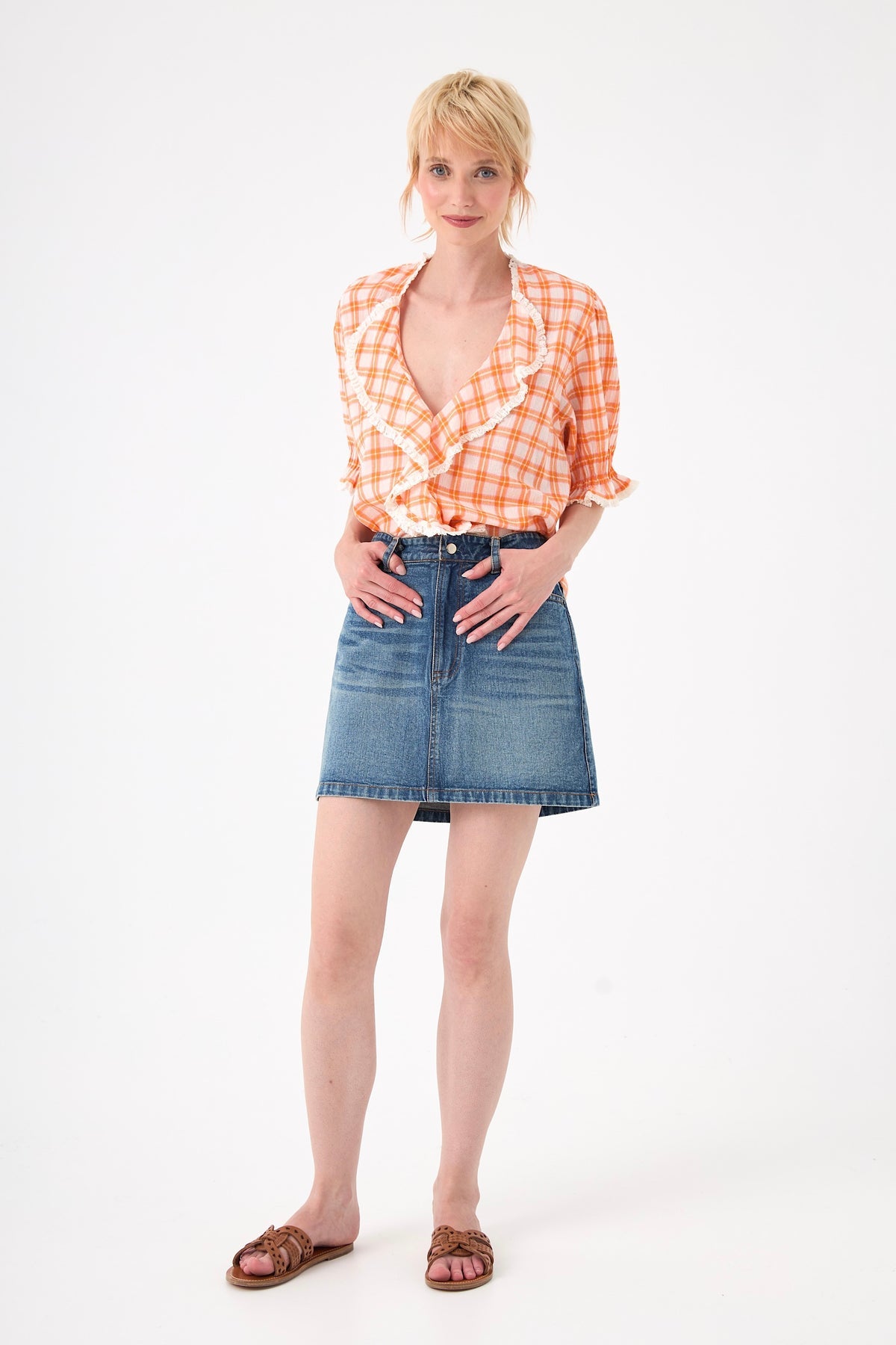 Chico Soleil MIRO BLOUSE in Bloom Check