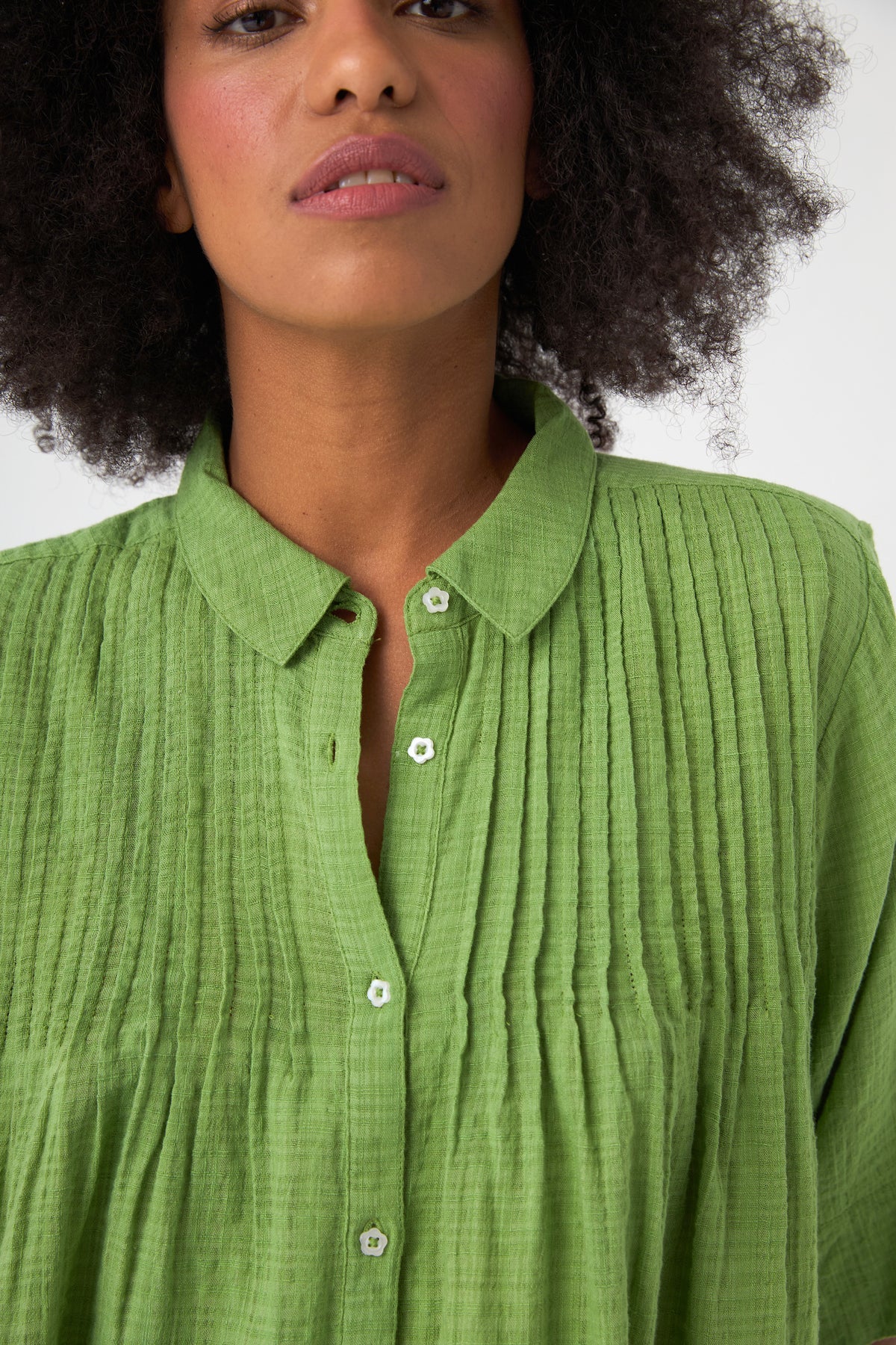 Chico Soleil RUSTY BLOUSE in Peridot Green