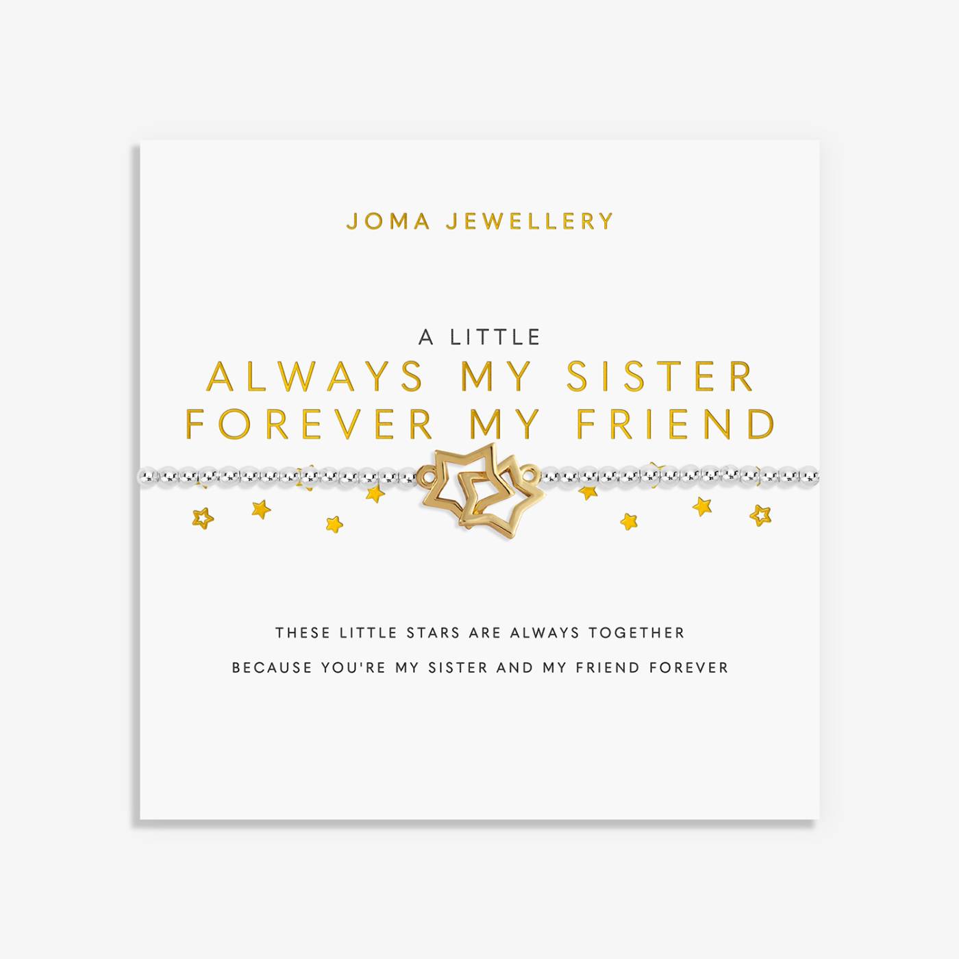 Joma Jewellery A Little 'Always My Sister, Forever My Friend' Bracelet