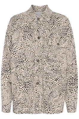 Kaffe Lisa Jacket in Abstract Leopard