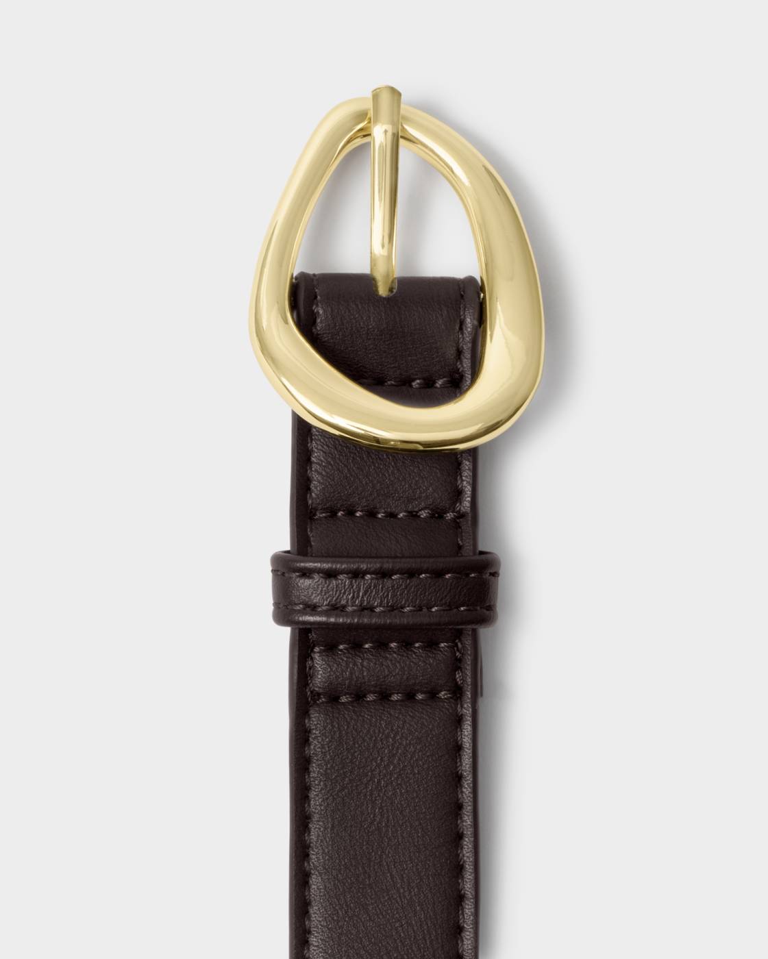 Katie Loxton Organic Buckle Belt in Bitter Chocolate