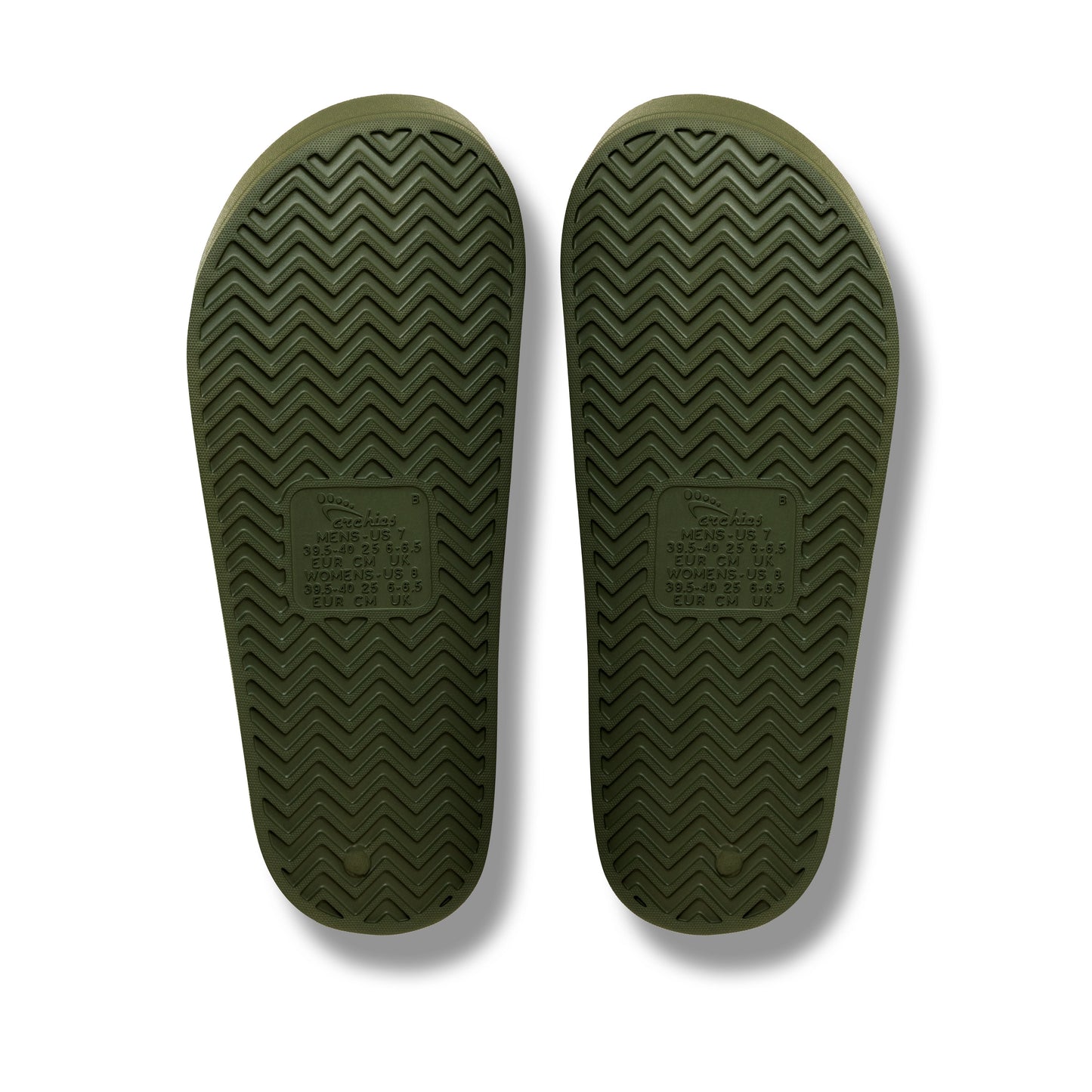 Archies Olive Arch Support Slides - Classic