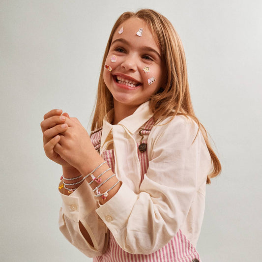 Joma Jewellery Kids' A Little Jomees 'Perfect Princess' Bracelet In Silver and Gold Plating
