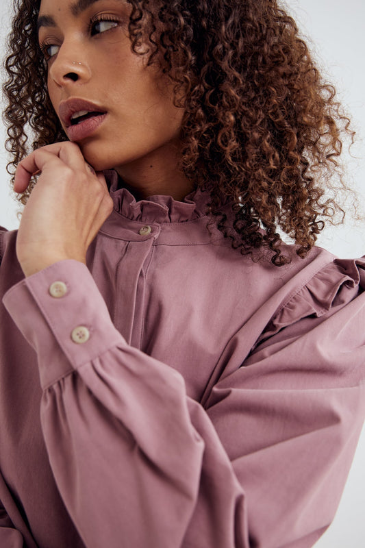 Noella Laina Blouse in Vintage Rose