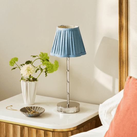 Addison Ross Chambray Scallop Lampshade - 16cm