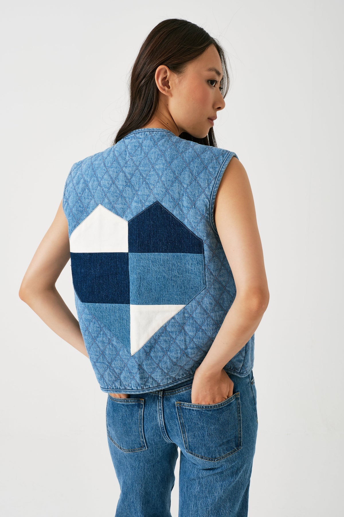 seventy + mochi Aria Vest in Rodeo Vintage