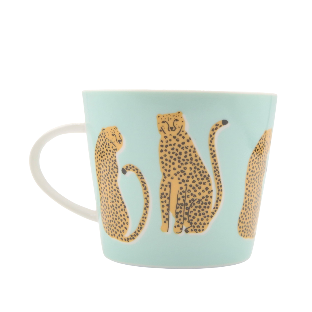 Scion Living Mug - Lionel Leopard - Mint - 350ml