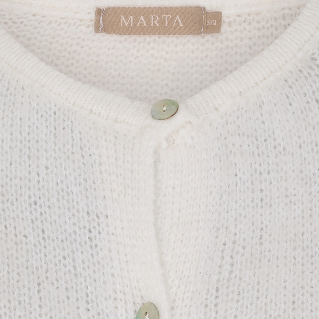 Marta Juliana Cardigan in Blanco