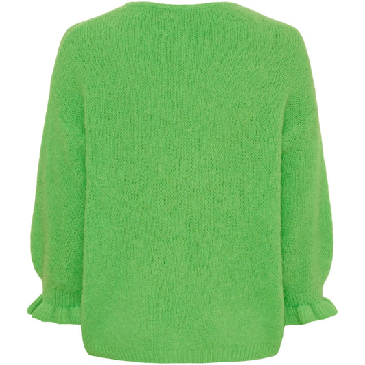 Marta Juliana Cardigan in Fluro Green