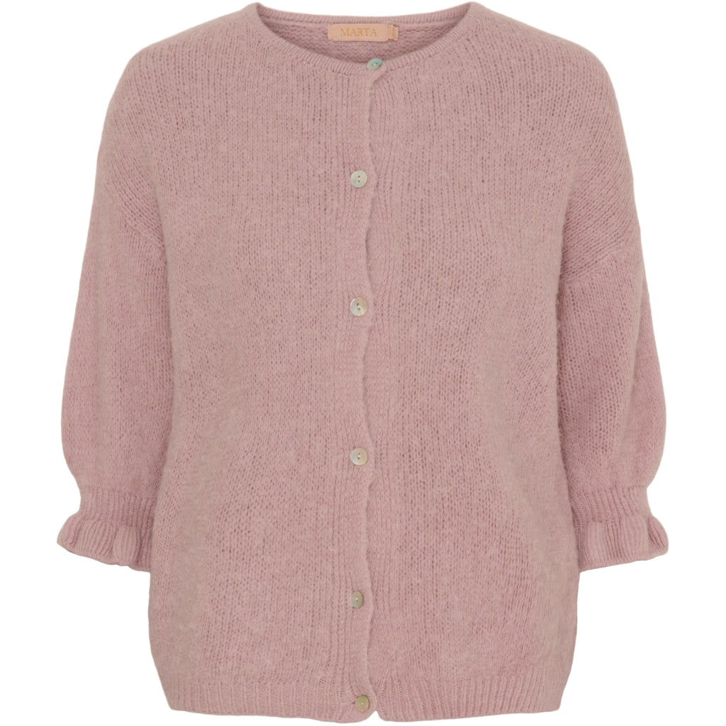 Marta Juliana Cardigan in Old Rose