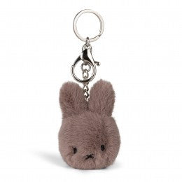 Miffy Fuzzy Eco Keyring Taupe - 8cm