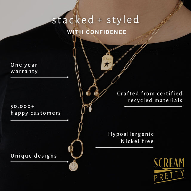 Kelly Springham Sparkling Square Choker Necklace