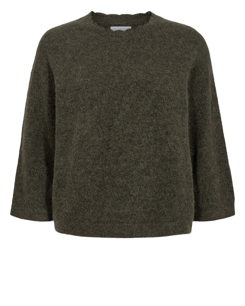 Numph Nurietta Selma Pullover in Grape Leaf