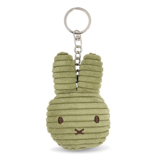 Miffy Corduroy Olive Green Flat Keyring