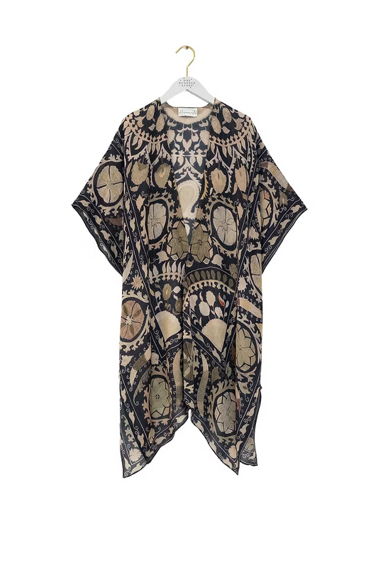 One Hundred Stars Susani Charcoal Wool Throwover